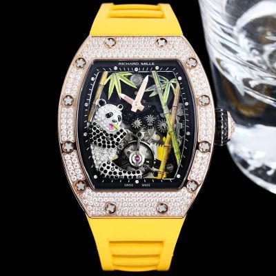 Richard Mille Replica Swiss RM26-01 Gold stainless steel case with White diamond watch
